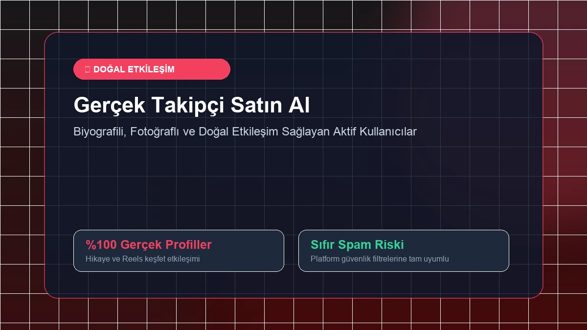 gerçek takipçi satın al