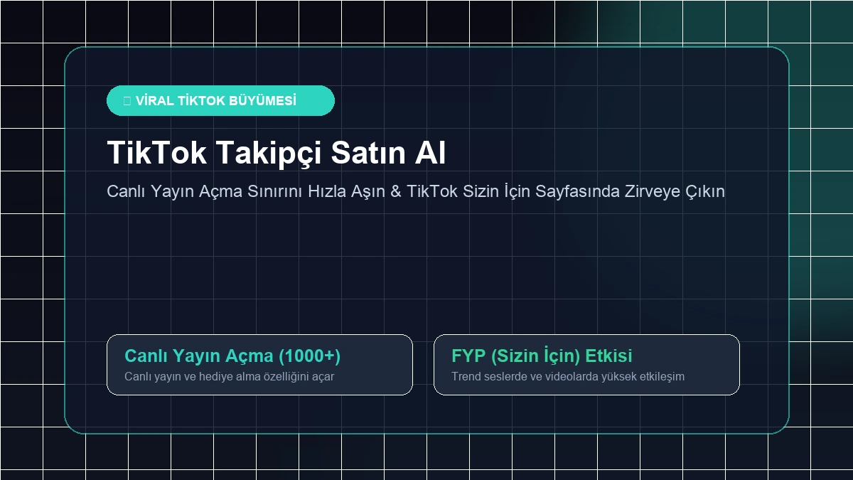 tiktok takipçi satın al